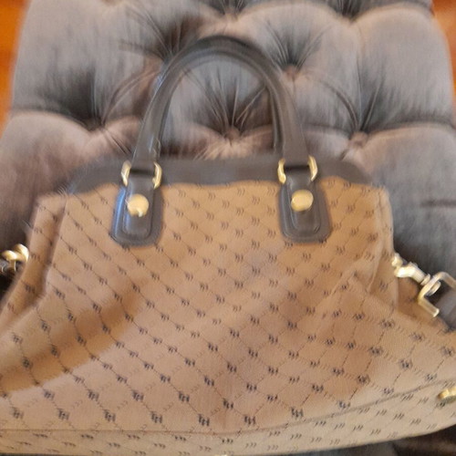 Tommy Hilfiger handbag brown fabric-leather like new