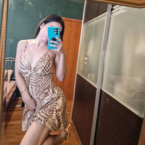 Women's formal dress new, iridescent, lined, size small