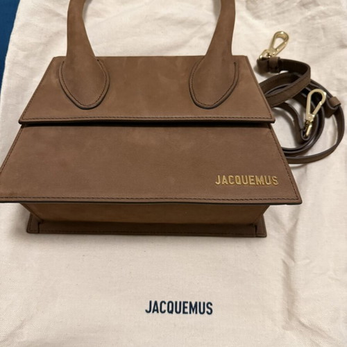 Jacquemus Grand Chiquito handbag new, suede, brown