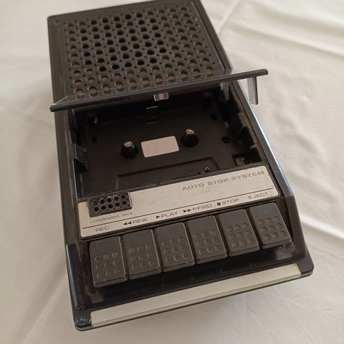 Sanyo model M2541 cassette tape recorder used