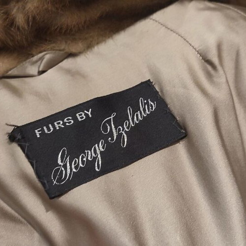 Women's mink fur coat like new, size M-L, beige