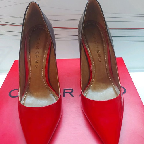 Carrano pumps like new, red ombre, 10cm heel, size 38