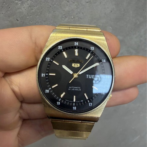 Seiko 5 Automatic Vintage 6319-6090 watch used, 1984, 37mm