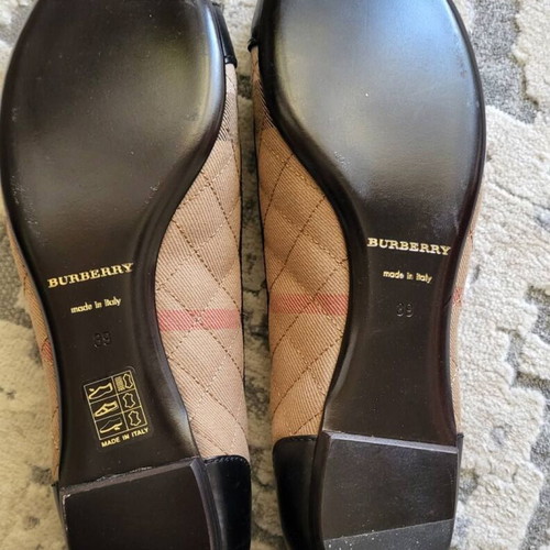 Burberry ballerinas new, leather, size 39, signature check pattern