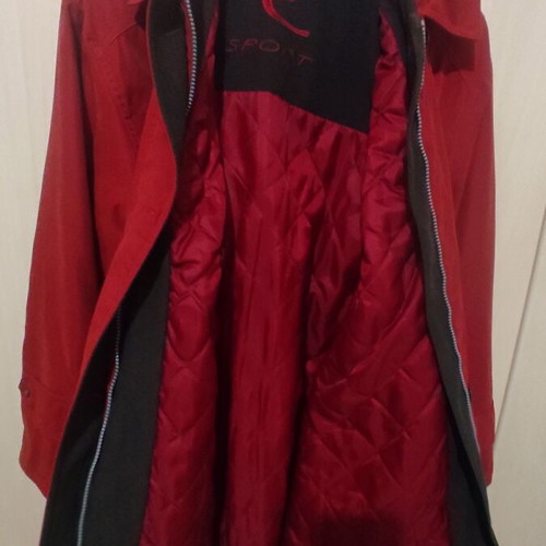 Arhontis women's spring autumn jacket with fleece lining, used, red