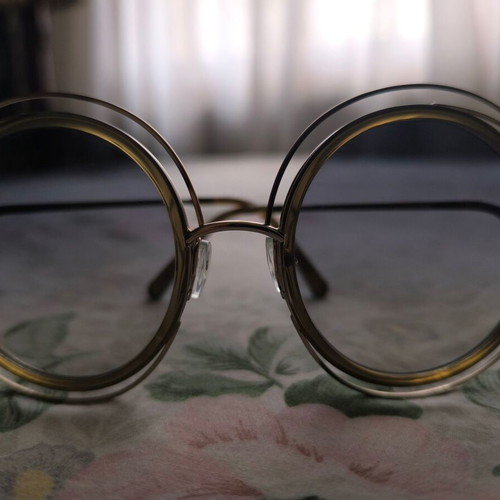 Chloe sunglasses used, large round, silver and gold