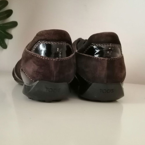 Tod's shoes authentic suede brown used, size 36.5