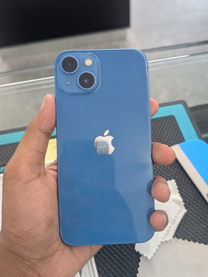 iPhone 13 Like New, 128GB, 99% Battery, Blue, With Box and Charger
