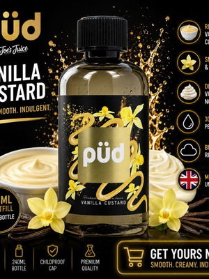Püd Vanilla Custard 200ml by Joe's Juice new