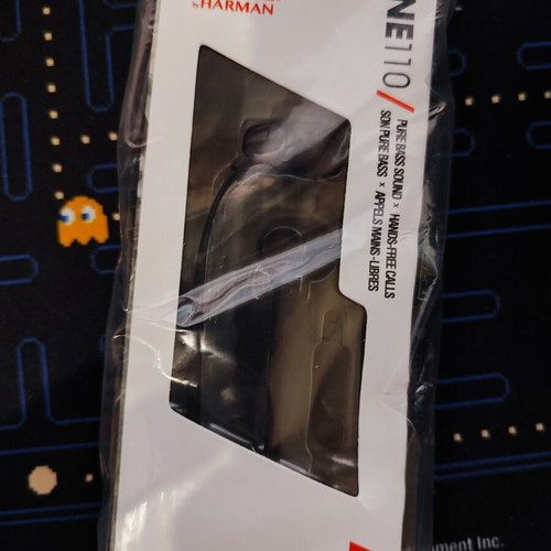 JBL T110 Wired Hands-Free Earphones with 3.5mm Jack Black New