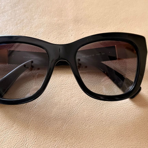 Dolce & Gabbana Mosaico Collection sunglasses like new with case black and gold