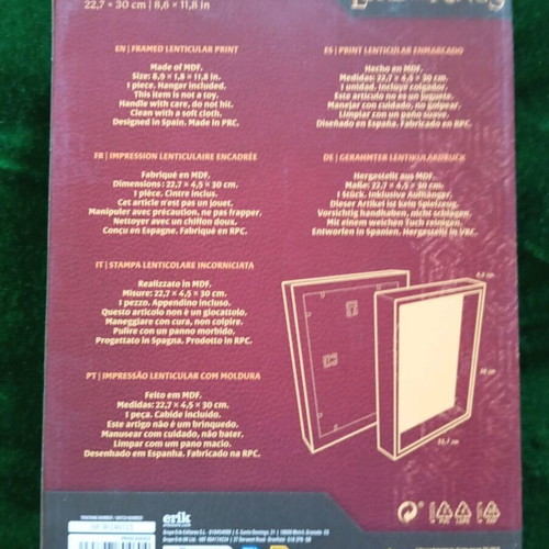 3D The Lord of the Rings Frame new, 22.7 x 30 x 4.5 cm