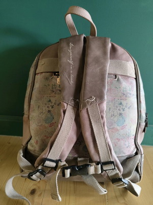 Anekke backpack used, beige and pink
