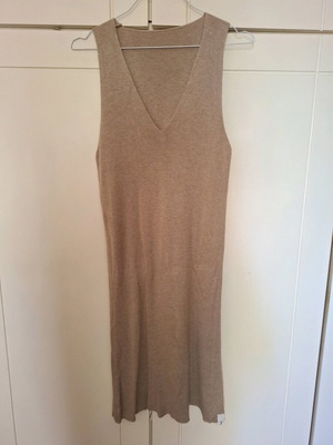 Ioanna Kourbela midi sleeveless dress like new, beige