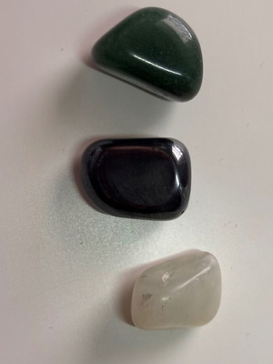 Semiprecious stones used, set of 3 for jewelry making
