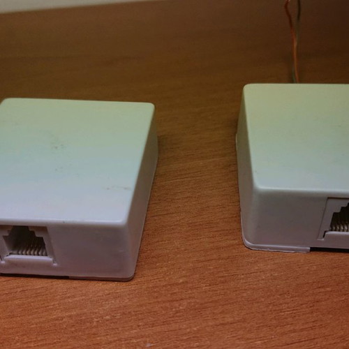 External telephone sockets used, set of 2 pieces