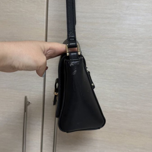 Carpisa Crossbody Shoulder Black Mini Flap Bag Used