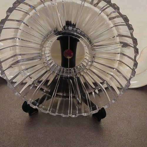 Glass tray with 5 compartments 25 cm new for nuts