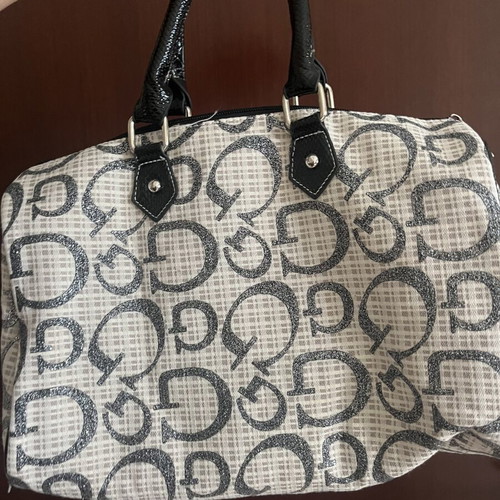 Guess vintage shoulder bag like new, black and grey