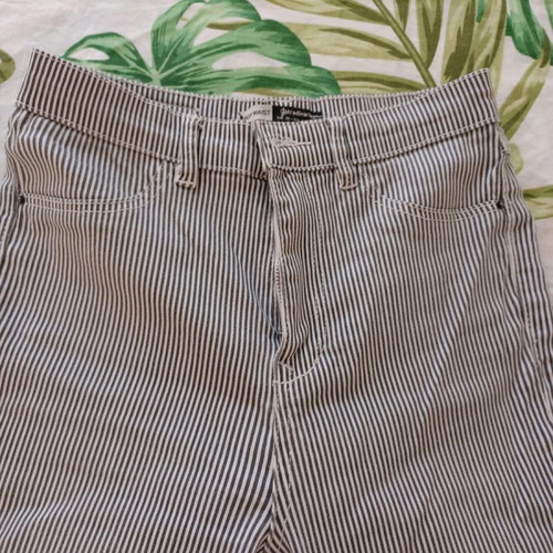High-waisted pants used, medium, elastic with perfect fit