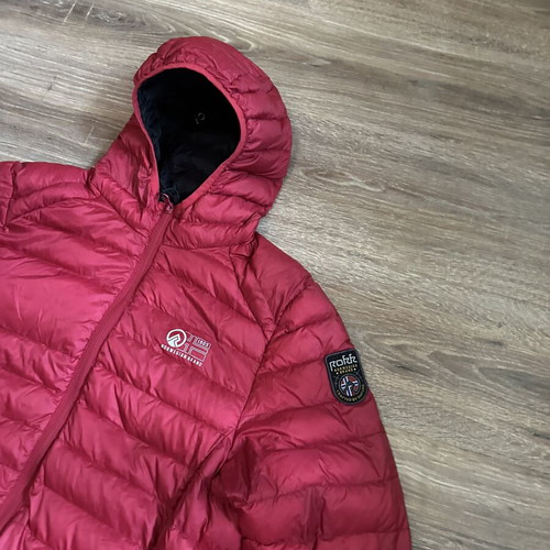 Rokk Norway 700Cuin Down Jacket men's used, size M, red