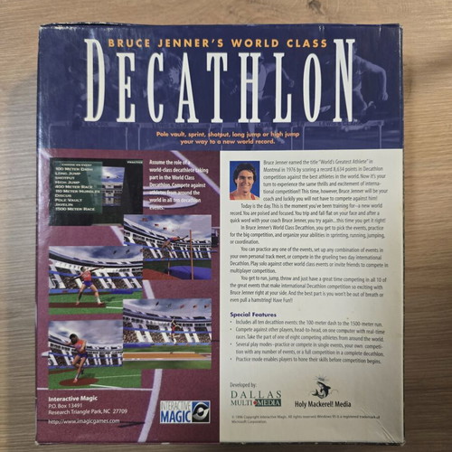 Bruce Jenner's World Class Decathlon PC Big Box like new