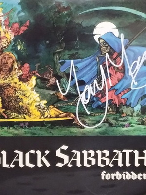Black Sabbath Forbidden LP 2015 σαν καινούργιο, υπογεγραμμένο από Tony Martin