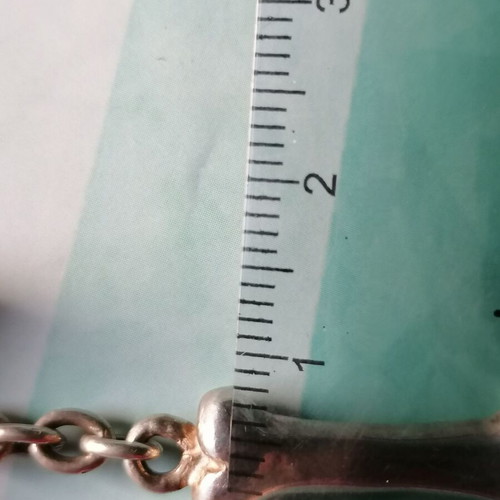 Silver 925 bracelet new with bones, gothic style