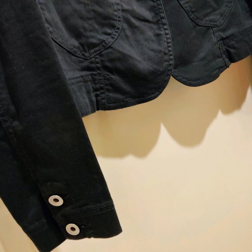 Splendid women's black denim jacket new with back design