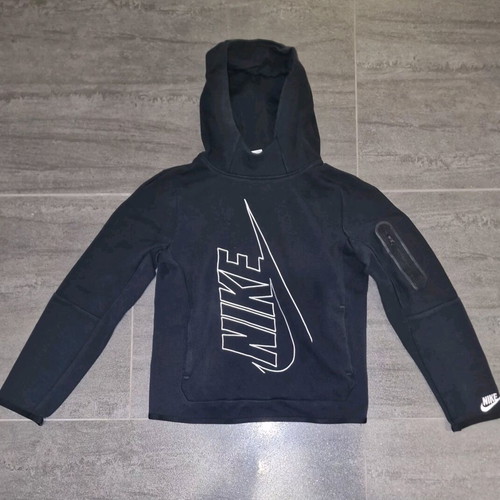 Nike Tech Fleece black hoodie like new, size Large kids