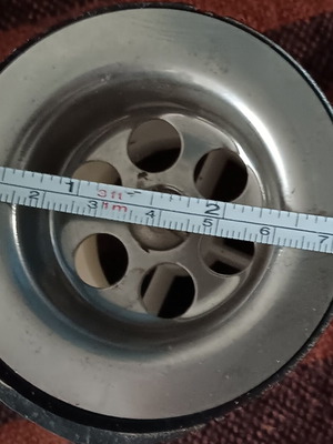 Sink valve new with filter 3 inches (75mm)