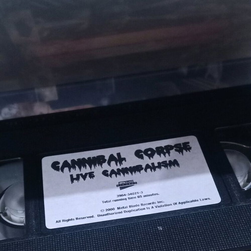Cannibal Corpse Live Cannibalism VHS 2000 like new