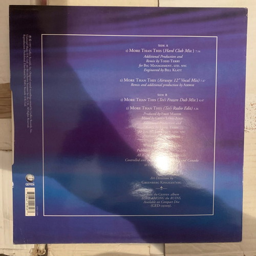 10,000 Maniacs More Than This vinyl used, electronic
