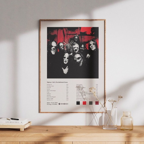 Slipknot poster new, A3 size without frame