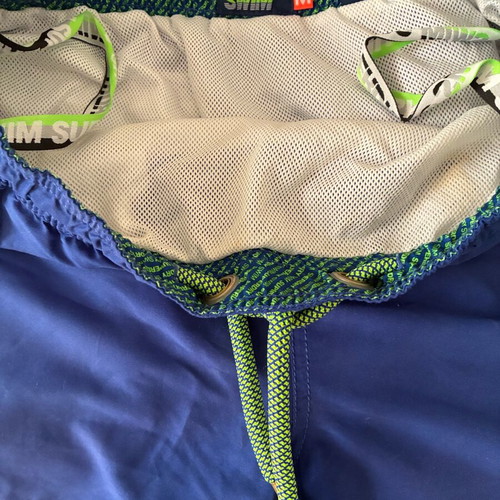 Superdry Beach Volley swim shorts like new, blue and green, size M