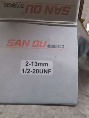 Τσοκ τρυπανιού SAN OU 2-13mm χωρίς κλειδί 1/2 ίντσας 20 UNF καινούργιο