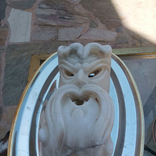 Decorative marble mask used