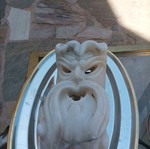 Decorative marble mask used