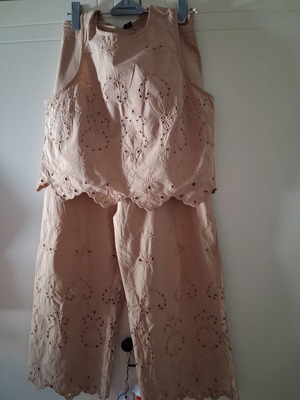 Kiabi women's set like new, brown, medium top and size 36 pants