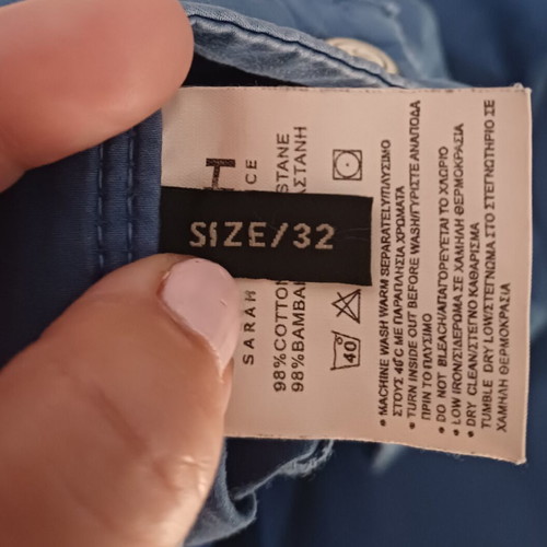 Sarah Lawrence jeans long blue women's pants used, size L