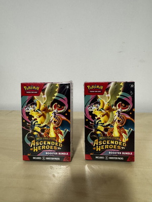 Pokémon TCG Mega Evolution Ascended Heroes Booster Bundle 2 packs new