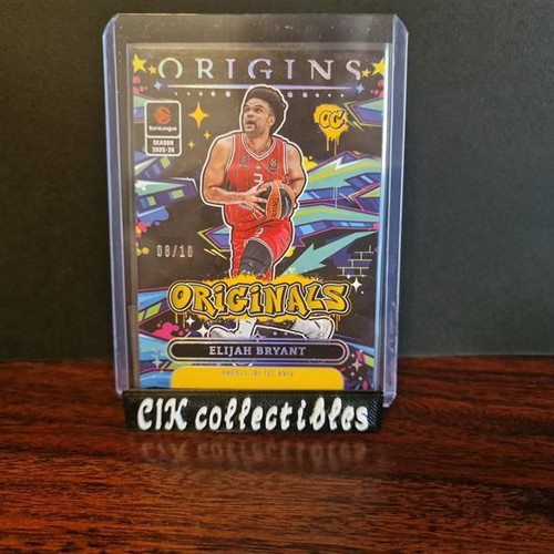 Panini Euroleague Origins Hapoel Tel Aviv Elijah Bryant originals 08/10 new