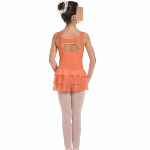 Sheddo seamless ballet leotard with open back size 4 like new