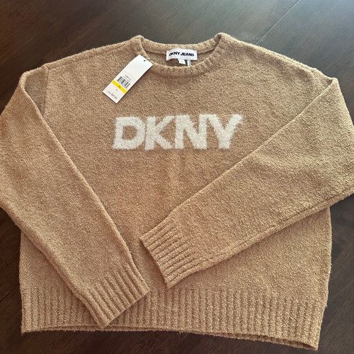 DKNY JEANS women's beige sweater M, new