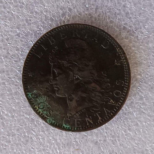 Argentina 2 Centavos Coin 1893 used
