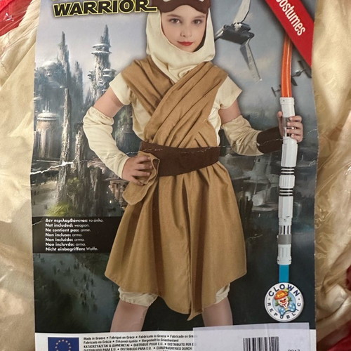 Carnival warrior costume used, size No12, without sword