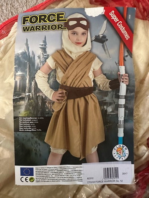 Carnival warrior costume used, size No12, without sword