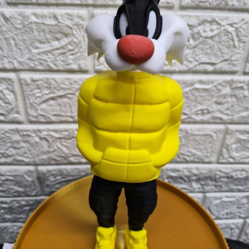 Sylvester Looney Tunes figure new, 3D printed