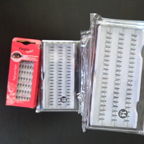 False Eyelashes new, pack of 10 boxes with mixed sizes