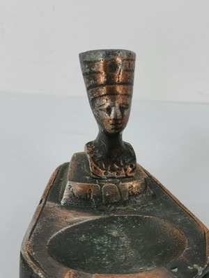 Egyptian figurines used, set of 2, 1960s vintage